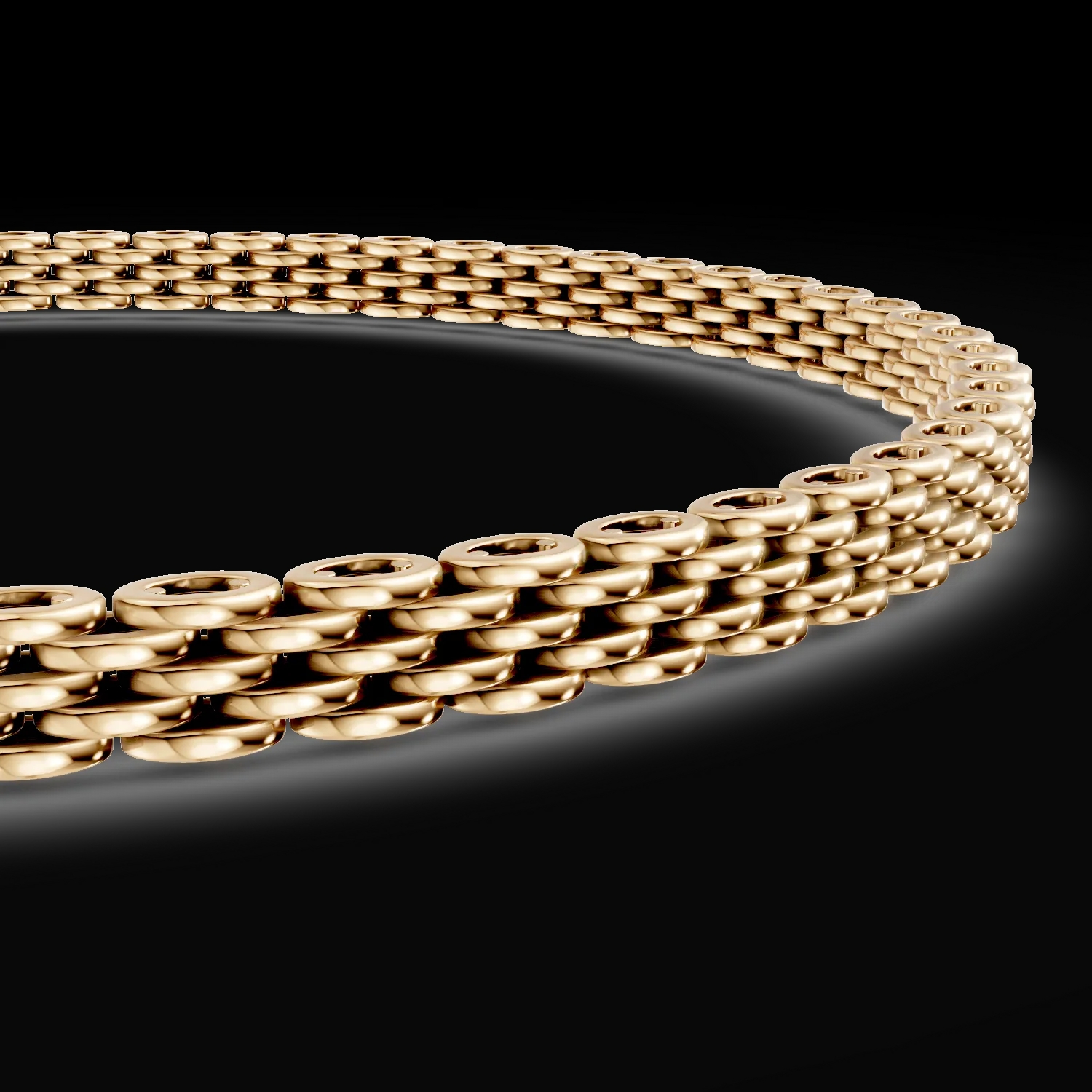 Yellow gold bracelet