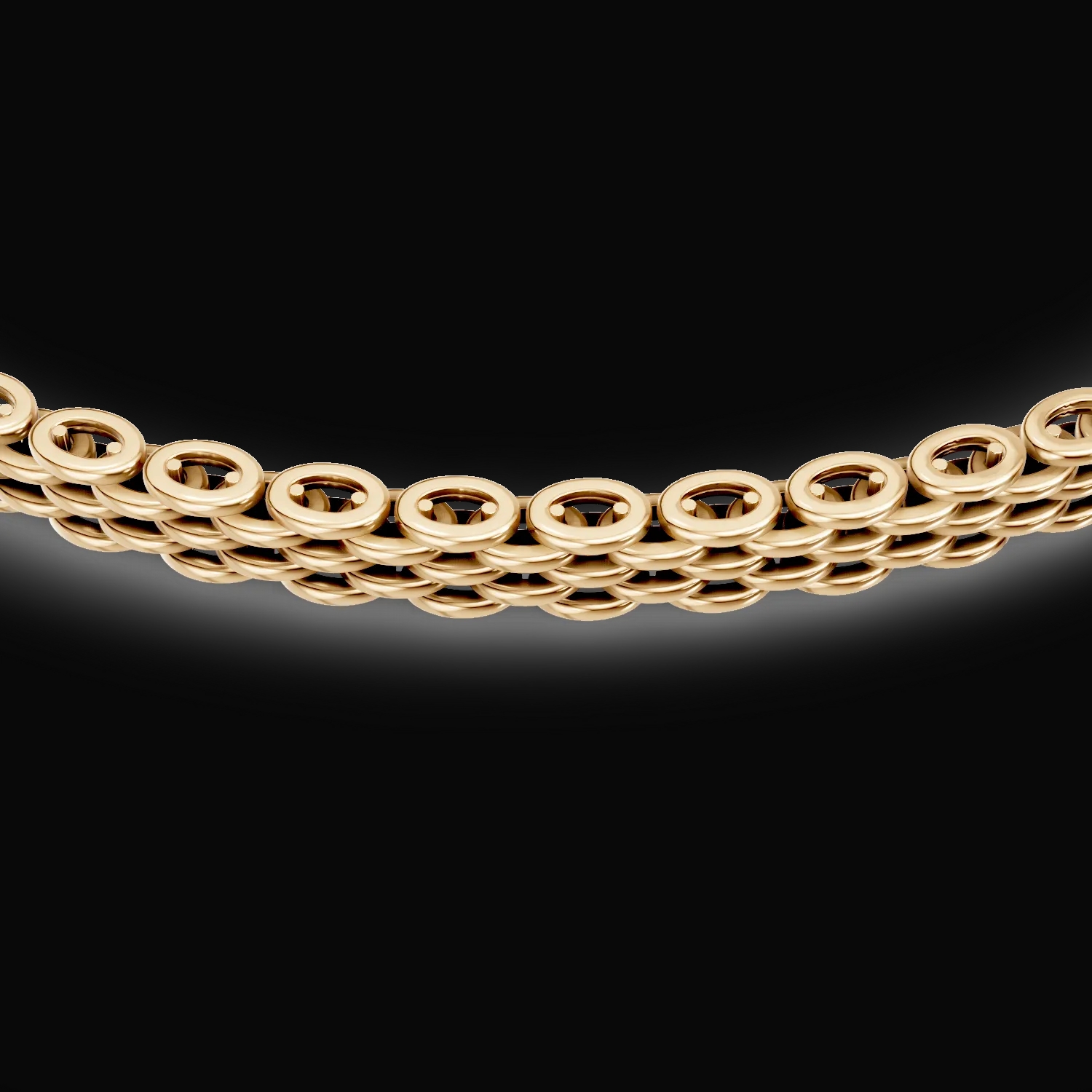 Yellow gold bracelet